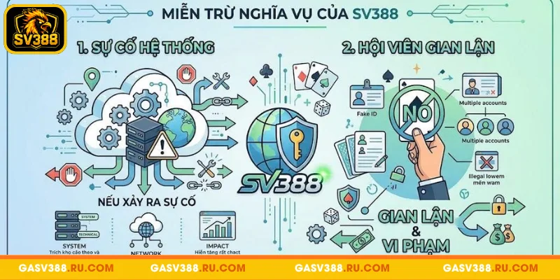 Các trường hợp SV388 được quyền từ chối xử lý trách nhiệm