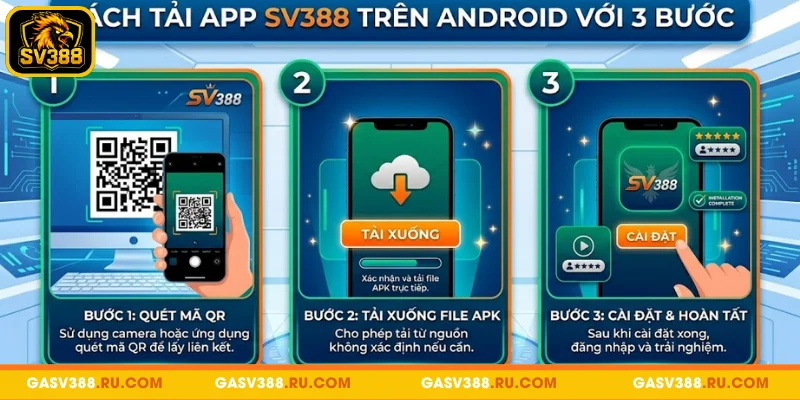 Cách tải app SV388 trên Android với 3 bước