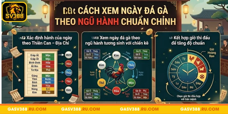 Mẹo xem ngày đá gà theo ngũ hành từ sư kê lâu năm