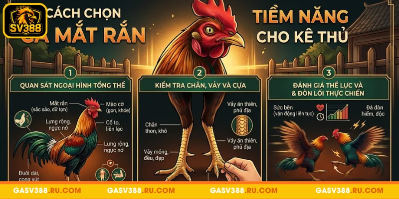 Phương pháp đánh giá và chọn chiến kê mắt rắn